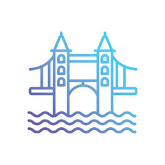 Fototapeta premium London bridge Vector icon