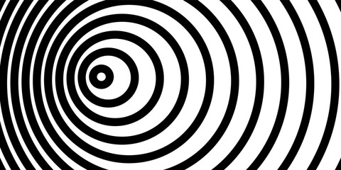 Many black line circles on beige background. Design element for logo, web pages, prints, posters, template. eps 10