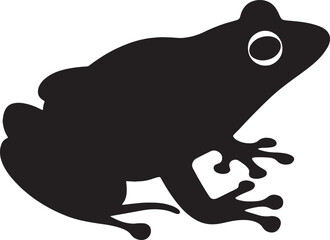 A Frog silhouette vector illustration