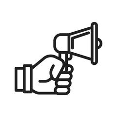 Freedom Of Speech icon vector image. Suitable for mobile apps, web apps and print media.