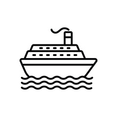 Fototapeta premium Cruise Vector icon