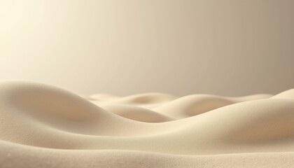 Obraz premium Abstract sandy landscape in soft beige tones representing tranquility 