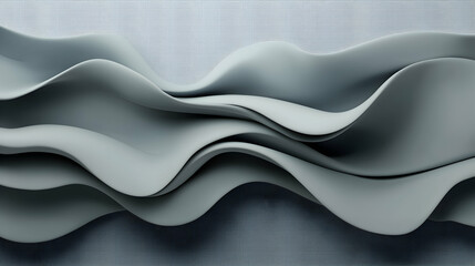 Fototapeta premium Abstract Grey Waves on Blue Textured Background
