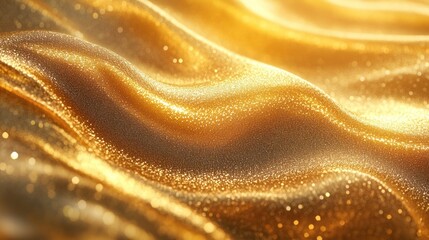Abstract gold-colored background, representing the trendy color of the year 2021 with a metallic sparkle effect.