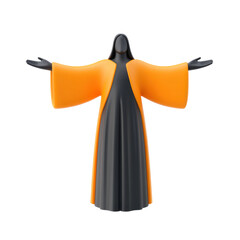Fototapeta premium Artistic figure in bold colors studio sculpture abstract close-up