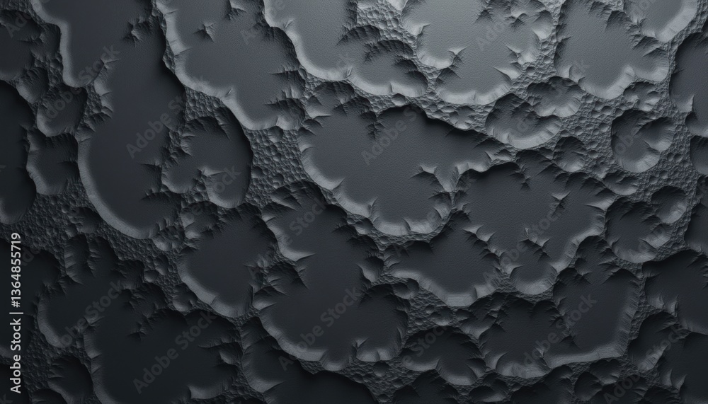 Poster Textured Gray Surface with Bumps and Patterns  