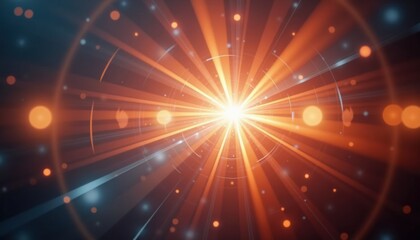 Naklejka premium Bright Light Burst with Radiating Rays in Vibrant Colors 