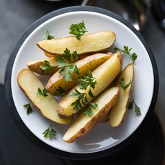 A healthy meal with chicken breast salad and fried fish with vegetables