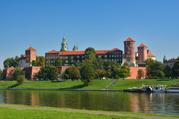 Wawel Royal Castle in the morning, Krakow, Poland