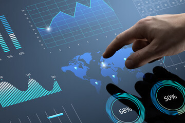 Interactive business analytics dashboard