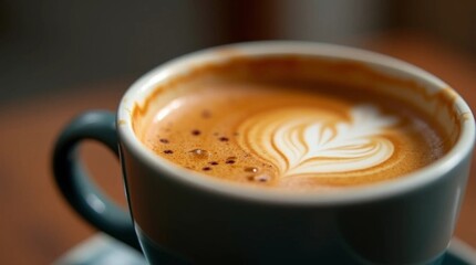 cup of coffee on the table