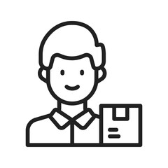 Supplier icon vector image. Suitable for mobile apps, web apps and print media.
