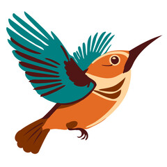 Bird icon, silhouette, and logo on white background.