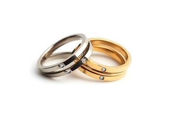 3D Geometric Stacking Rings with Personalized Engraving.