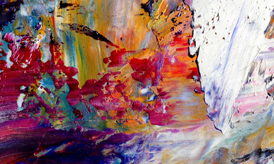 Abstract art background . Hand painting artwork on canvas .
