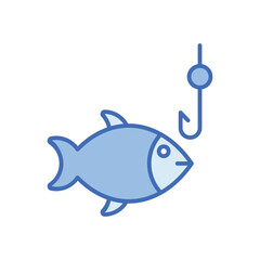 Fototapeta premium Fishing Vector icon