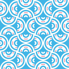 Fototapeta premium curve pattern of chicago flag. geometric background for decoration. vector illustration