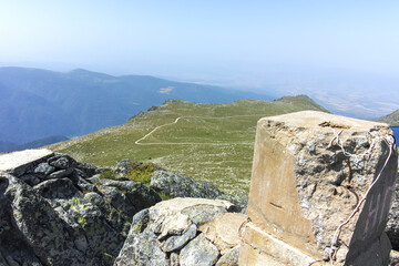 Panorama of Rila Mountain near Kalin peak, Bulgaria