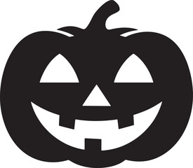 Halloween pumpkin icon, halloween pumpkin silhouette vector 