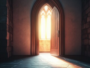 Light Through Church Door