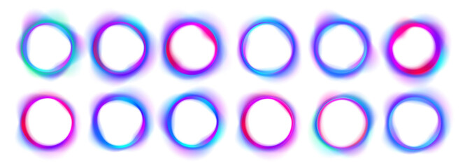 PNG curve with neon light colours in abstract gradient wave frame background; graphics shape round...