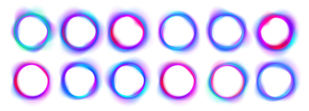 PNG curve with neon light colours in abstract gradient wave frame background; graphics shape round design icon vector circular energy glow ring on black blue effect texture space flow science spiral 