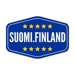 Finland symbol icon with the European flag	