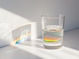 Sunlight Through Glass of Water