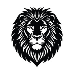 Wild lion head mascot vector illustration