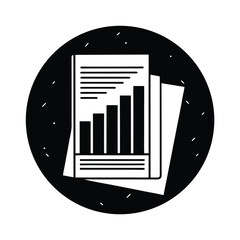 A business growth concept illustrated by a vector bar chart and barcode icon