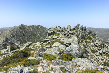 Panorama of Rila Mountain near Kalin peak, Bulgaria