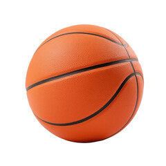 Fototapeta premium Close-up of an Orange Basketball on Black Background