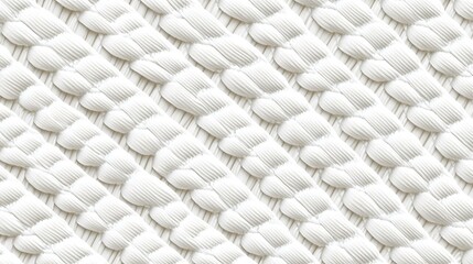 Fototapeta premium Flat, seamless pattern of white woven nylon fabric, ultra-detailed and realistic, global lighting, high-resolution texture