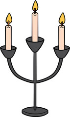 Illustration of candlestick
