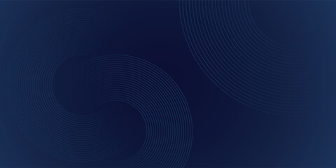 Dark blue abstract background with glowing geometric lines. Modern shiny blue lines pattern. Futuristic technology concept abstract wave dark background.