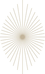 Obraz premium Monoline Art Deco Geometric Design Element