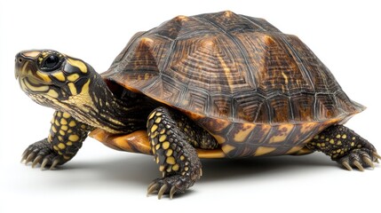 Obraz premium Small turtle with intricate shell patterns