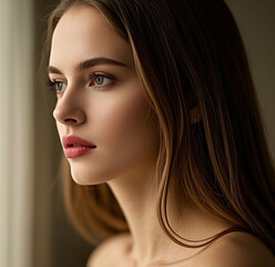 Naklejka premium Portrait of a woman. 