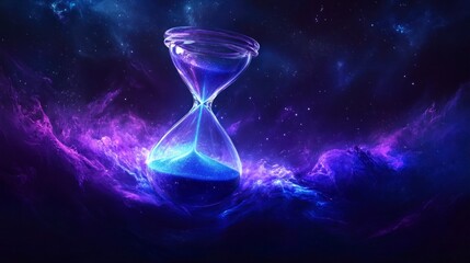 Cosmic hourglass, flowing time in space