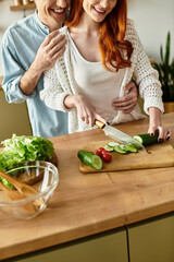 Creating delicious moments together in a cozy kitchen filled with love and laughter