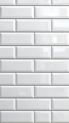 Obraz premium Bright and symmetrical white tiling ideal for interior design inspired phone wallpaper aesthetics.