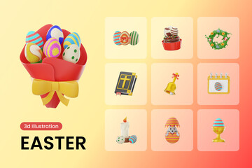 Easter 3d Illustration