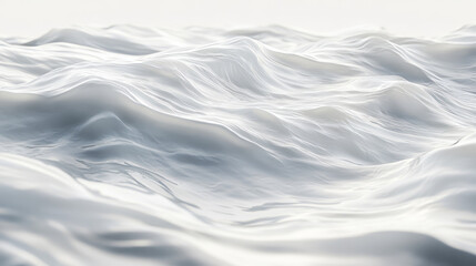 Obraz premium Abstract white background with smooth shiny waves