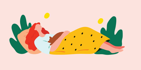 A relaxed woman reclines peacefully amidst nature's embrace, enveloped in comfort and tranquility in her downtime.