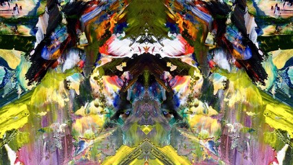 Abstract art background . Hand painting artwork on canvas .