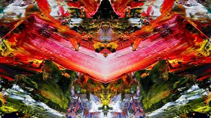 Abstract art background . Hand painting artwork on canvas .