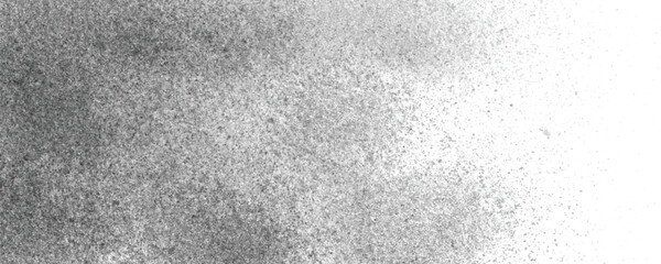 Distressed Ink Splatter with a Vintage and Weathered Look, Featuring a Gradual Transition from Dense Black Particles to an Open and Clean White Background

