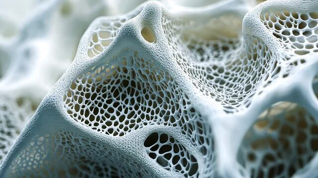 Intricate Trabecular Bone Structure: A Microscopic Marvel