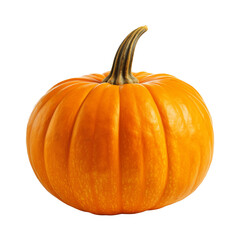 Obraz premium Whole fresh raw pumpkin isolated on transparent background. Generative ai