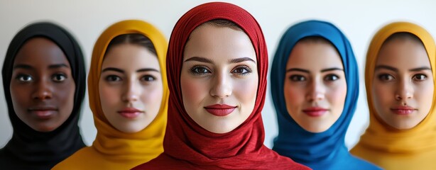 A visual representation of a blank hoodie worn by a diverse group showcases its versatility. Concept: Fashion, Clothing, Diversity, Modeling, Blank Hoodies
